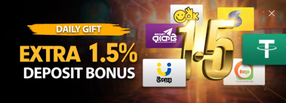Jeetbuzz bonus - extra 1.5% deposit bonus